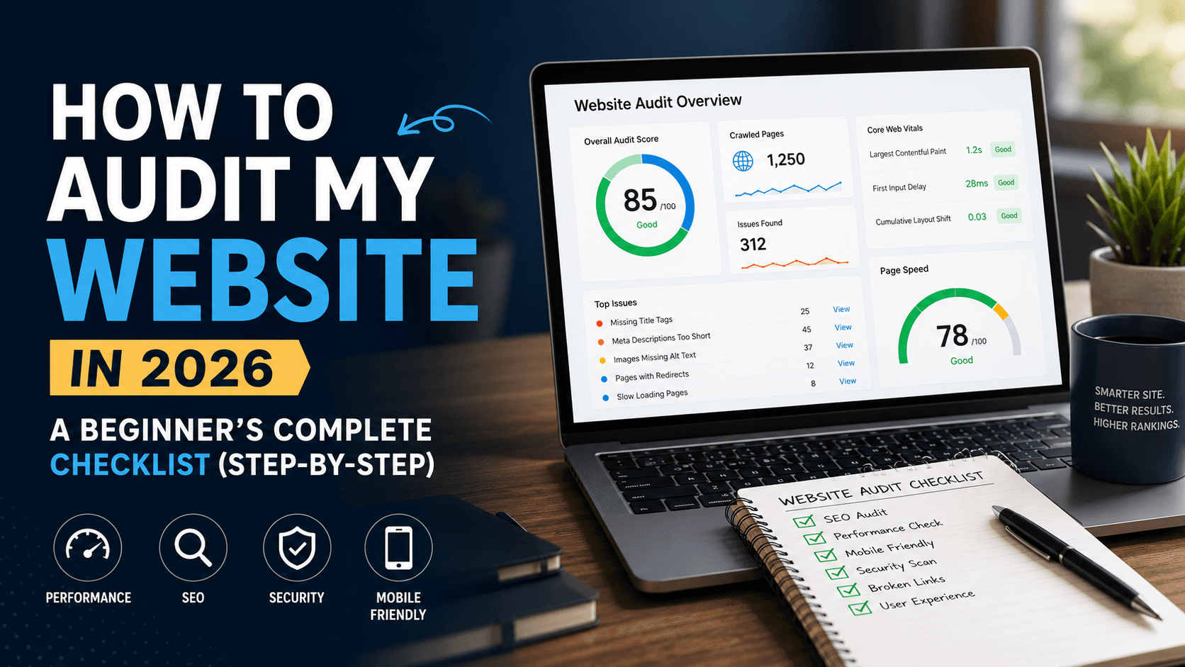How to Audit My Website in 2026: A Beginner's Complete Checklist (Step-by-Step)