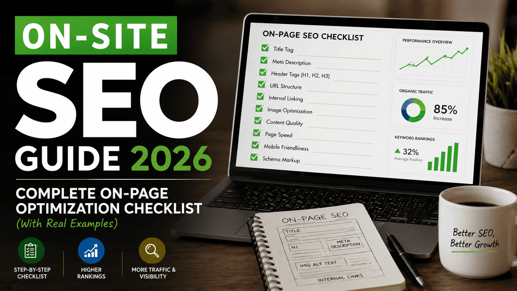 On-Site SEO Guide 2026: Complete On-Page Optimization Checklist (With Real Examples)